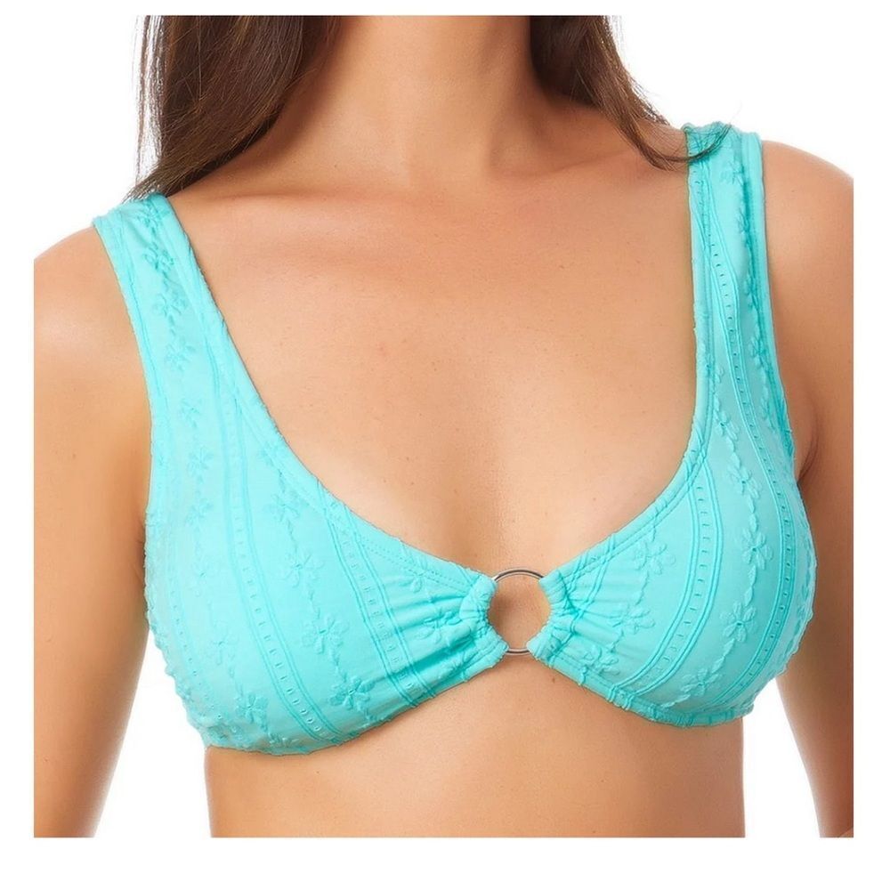 NWT California Waves California Waves Junior's Jacquard Bralette Bikini Top